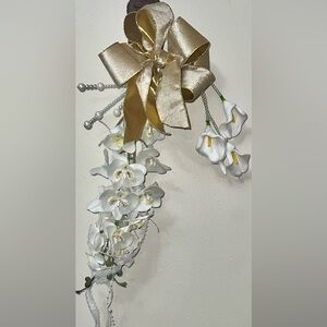 Elegant White Orchid Bridal Bouquet